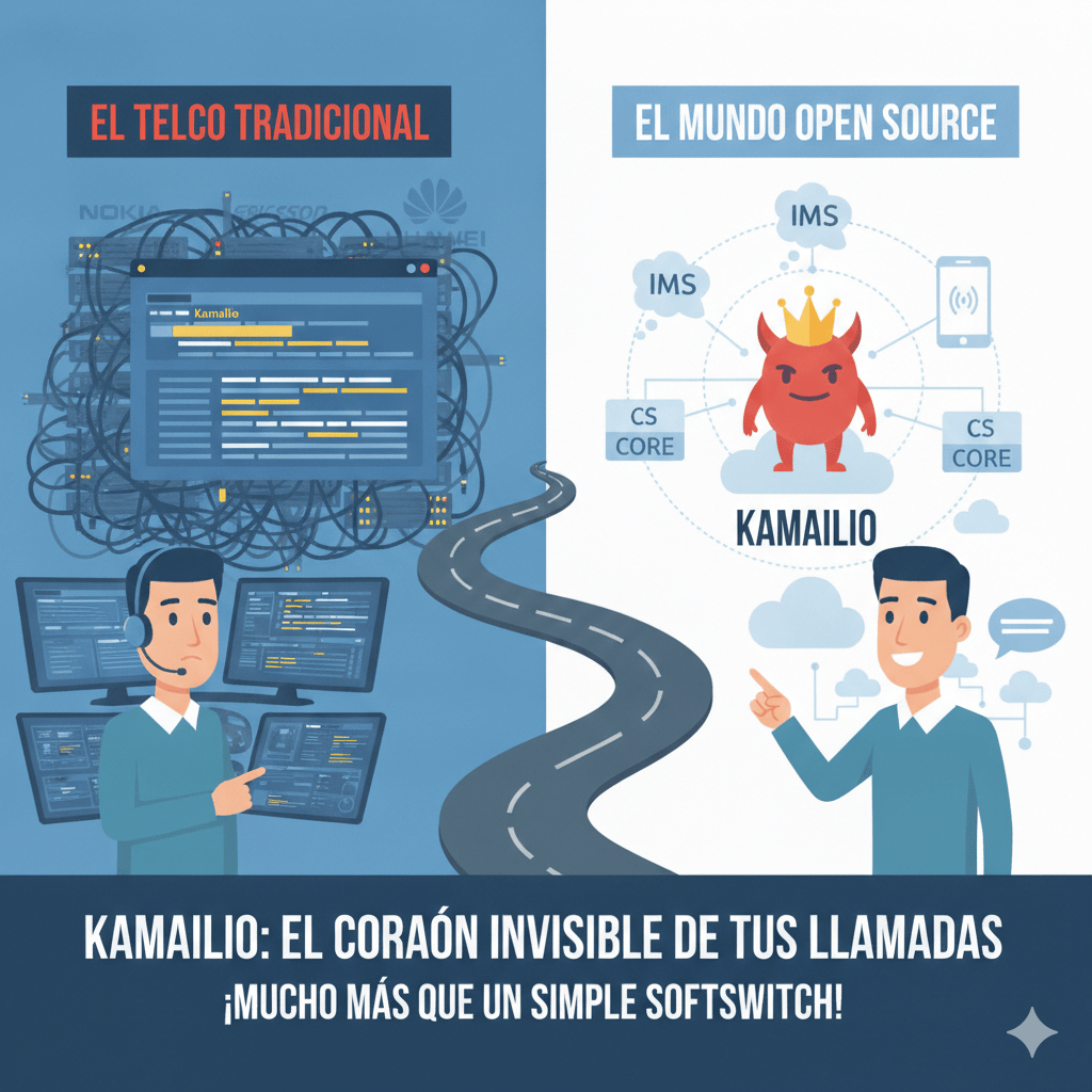 Kamailio: el corazón invisible de las llamadas que nadie&nbsp;ve