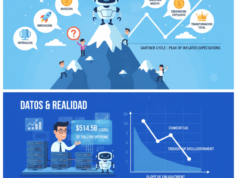 ¿Burbuja de la IA? Datos, hype y el ciclo de Gartner en&nbsp;2026
